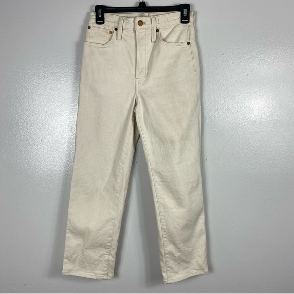 The Perfect vintage straight jeans in bone - Picture 2 of 12